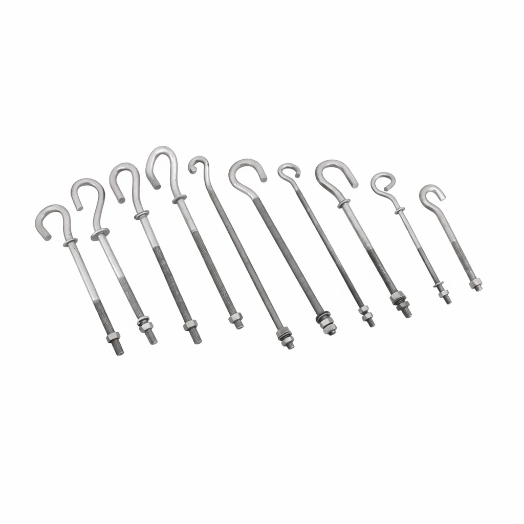 Pig Tail Bolt | Pigtail Hook Bolt for Power Lines