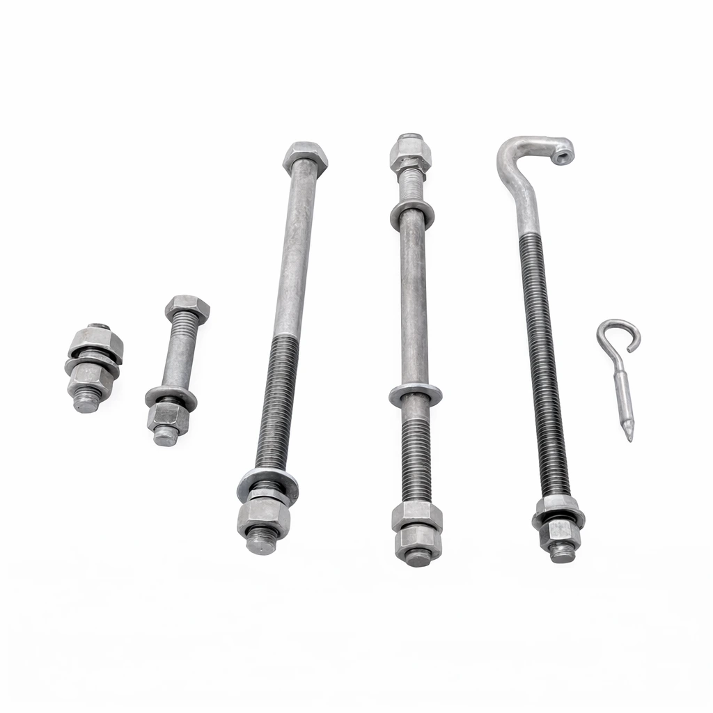 Pig Tail Bolt | Pigtail Hook Bolt for Power Lines - Image 2