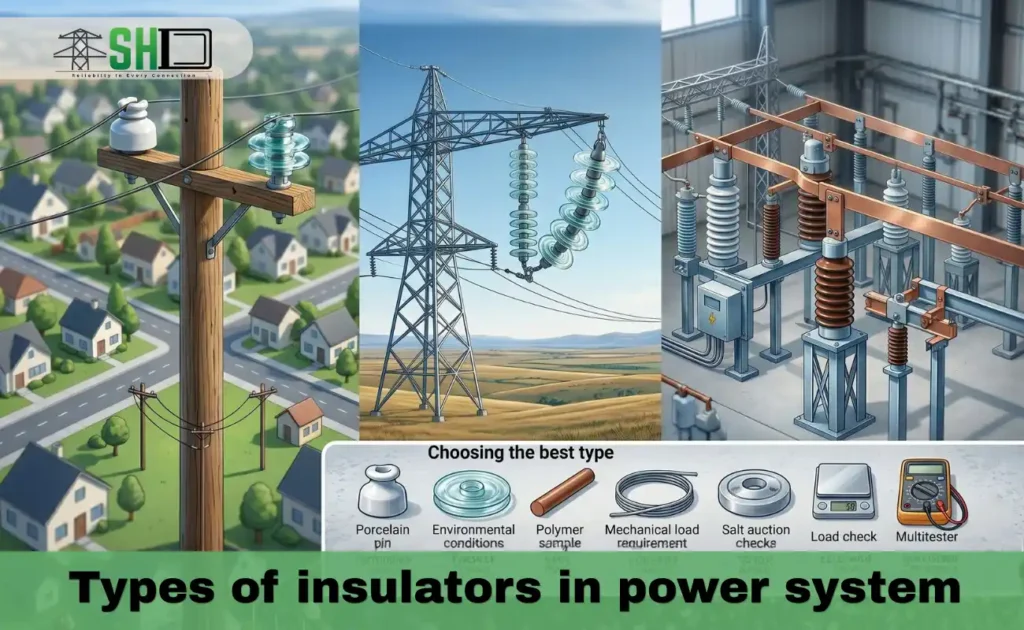Types of insulators in power system