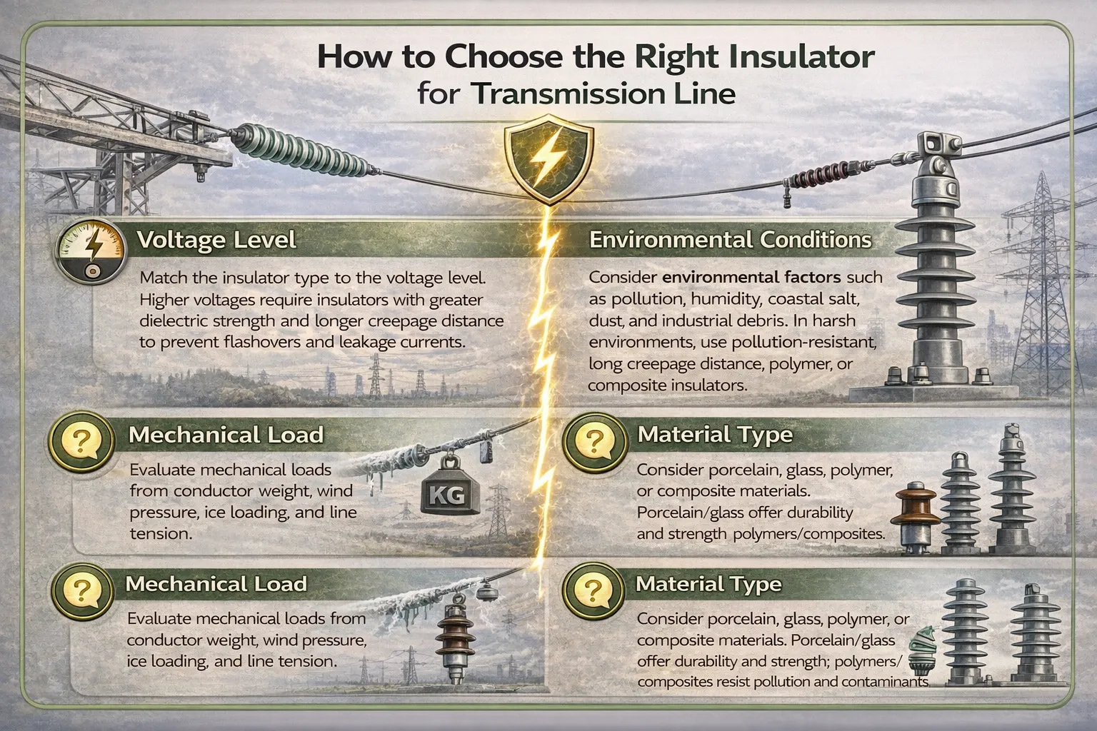 insulators used in transmission lines
