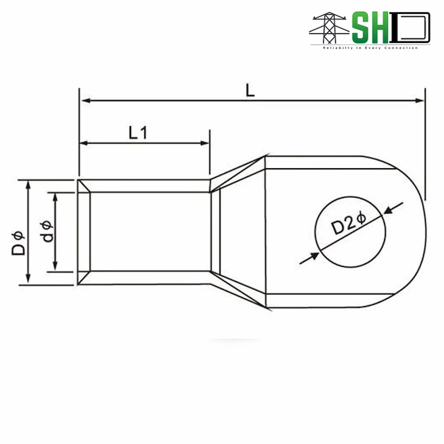 Bimetallic Lugs SC dimensions 3