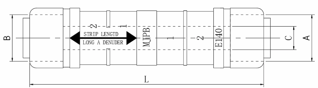 pre insulated sleeve MJPB DIMENSIONs