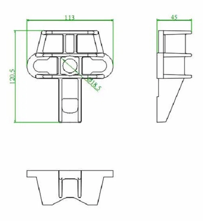 Universal Pole Bracket STAY BRACKET DIMENSION
