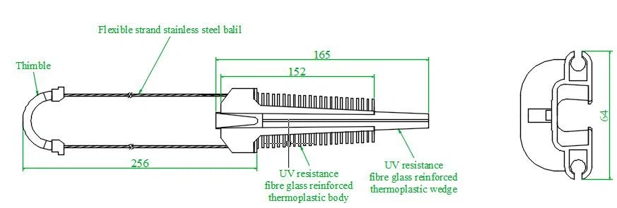 ADSS Anchor Clamp DIMENSIONS