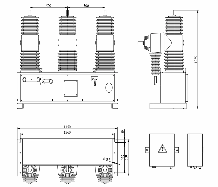 33kv Auto Recloser DIMENSIONS