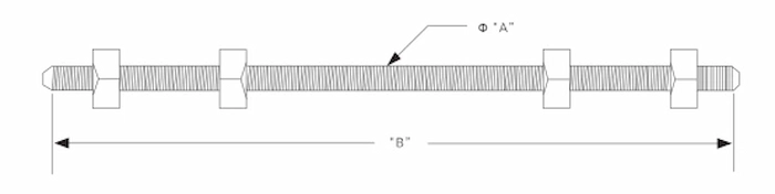 double arming bolt DIMENSIONS