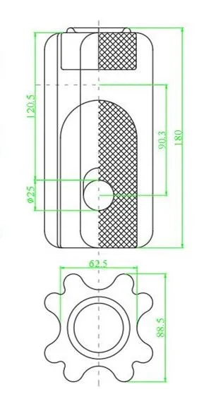 Porcelain Stay Insulator DIMENSIONS 54-4