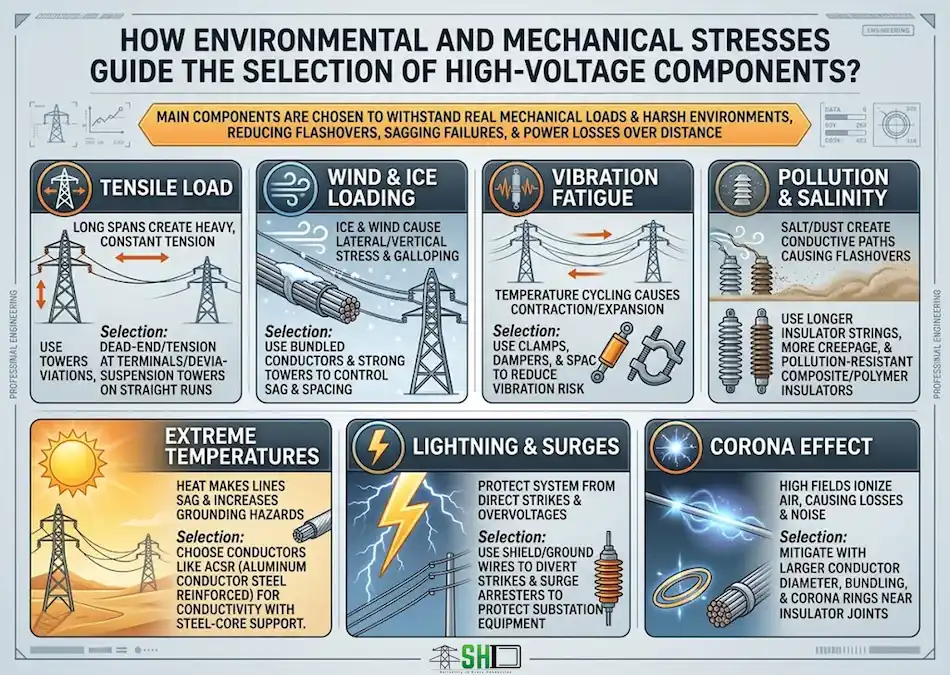 How Environmental and Mechanical Stresses Guide the Selection of High-Voltage Components?