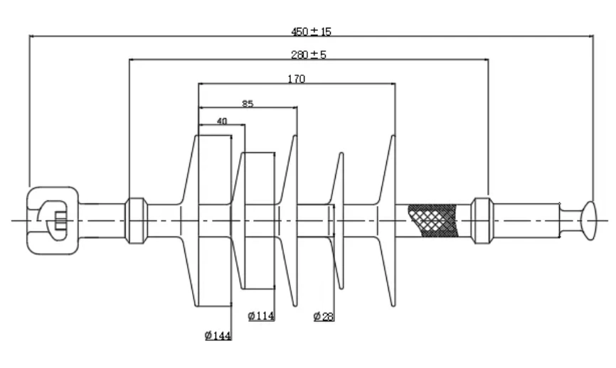 Polymer Suspension Insulator DIMENSIONS 2