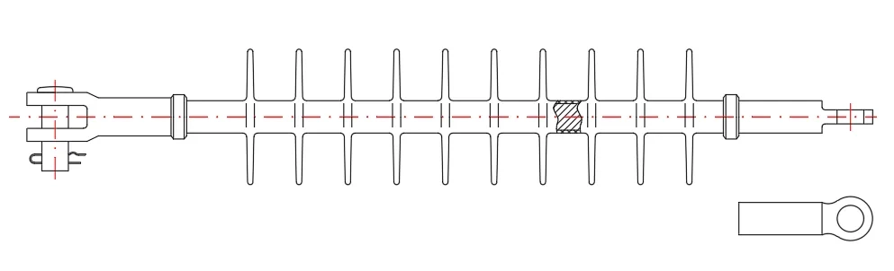 Polymer Tension Insulator DIMENSIONS 1