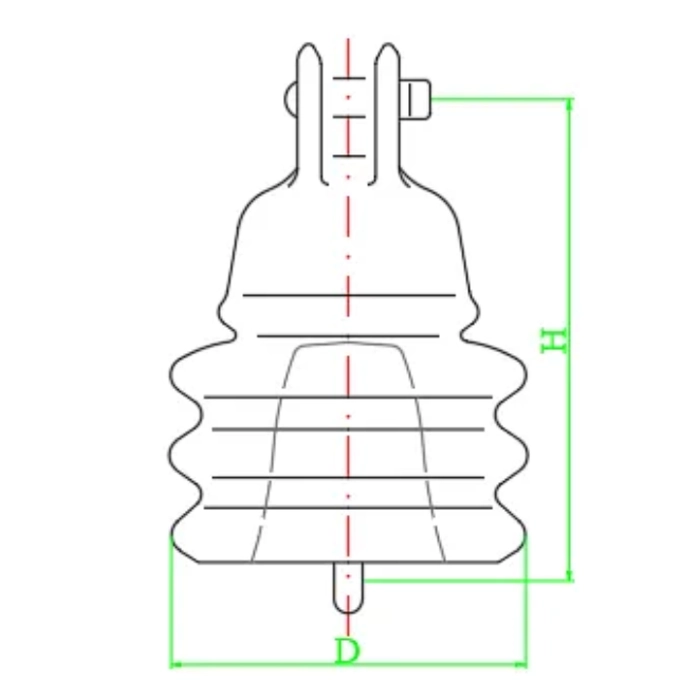 Porcelain Disc Insulator DIMENSIONS