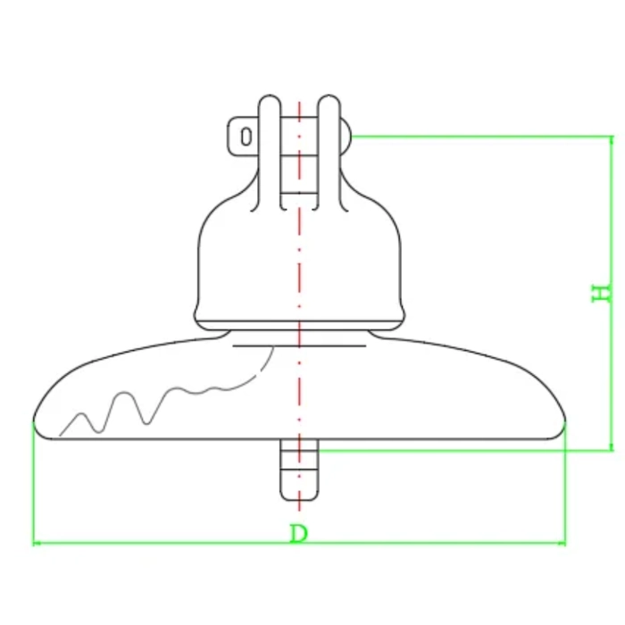 Porcelain Disc Insulator DIMENSIONS
