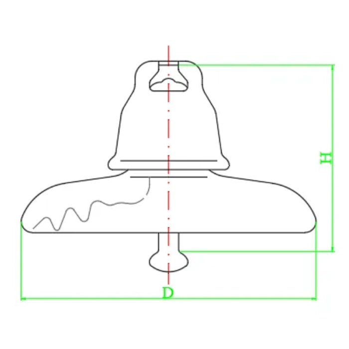 Porcelain Disc Insulator DIMENSIONS