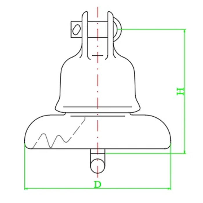 Porcelain Disc Insulator DIMENSIONS