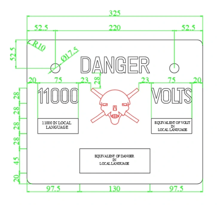 danger plate sign