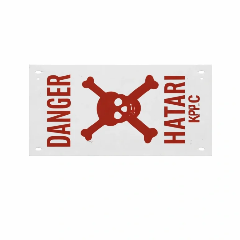 Danger Plate Sign Galvanized Warning Plates