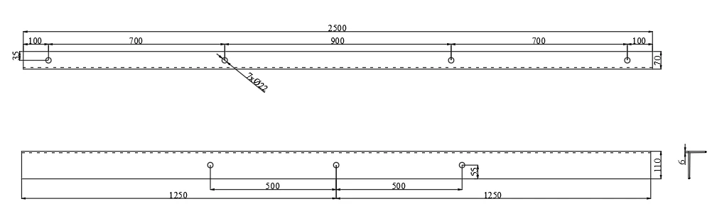 galvanized cross arm