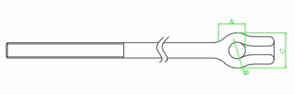 Thimble Eye Anchor Rod