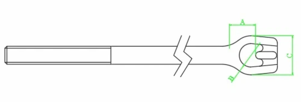 Thimble Eye Anchor Rod
