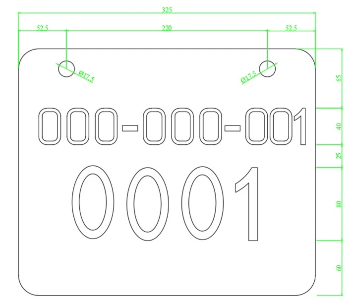 power pole identification tags