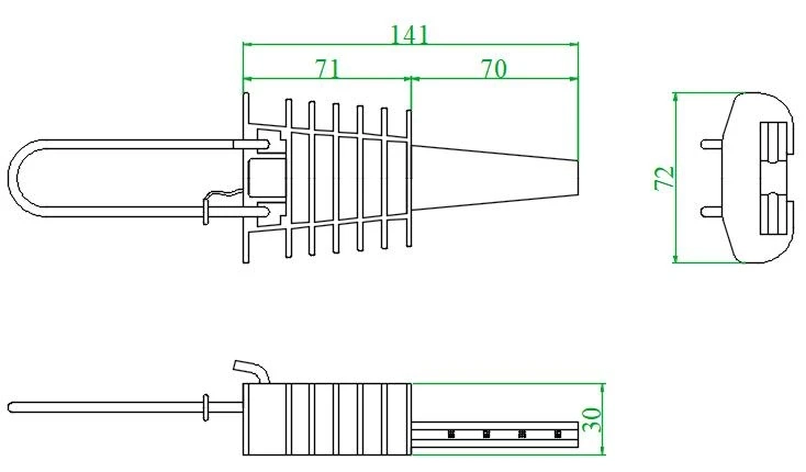 Anchoring Clamp For Round Cable Anchoring Clamp For Round Cable