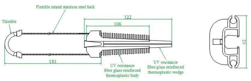 Insulated Round Cable Clamp Insulated Round Cable Clamp