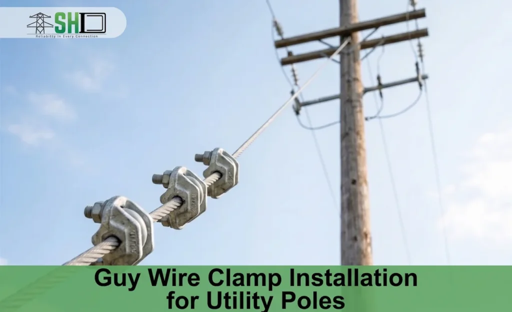 Guy Wire Clamp Installation for Utility Poles