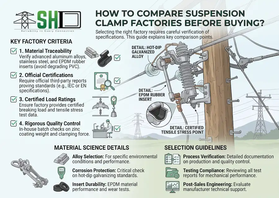 How to Compare Suspension Clamp Factories Before Buying? How to Compare Suspension Clamp Factories Before Buying?