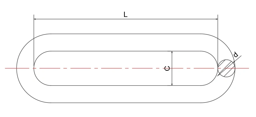Steel Chain Link Dimensional