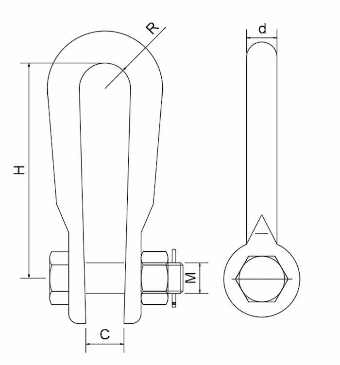 UL Anchor Shackles Dimensional UL Anchor Shackles