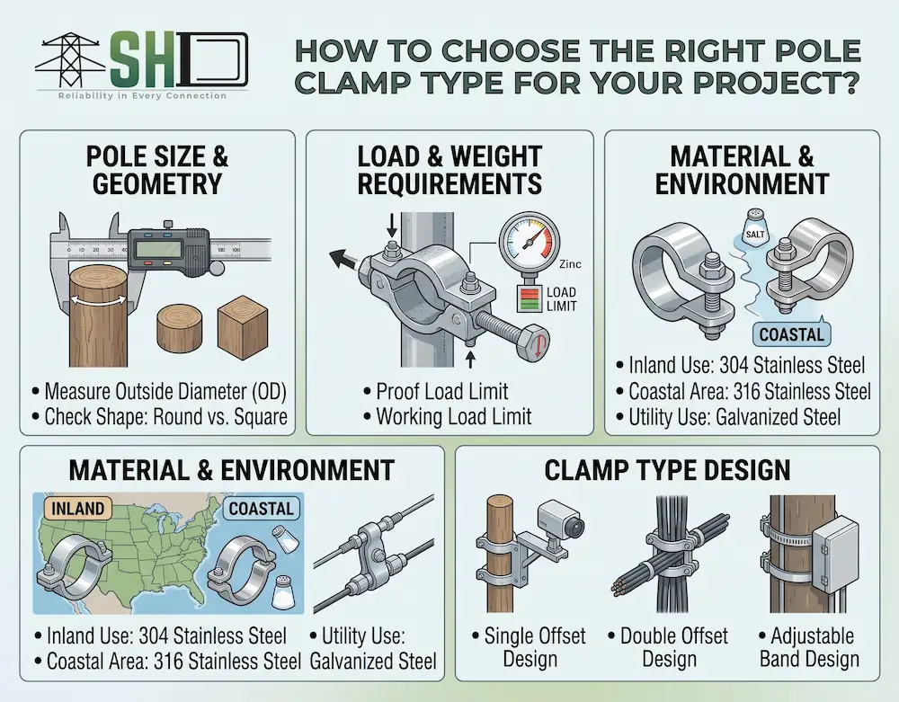 How to Choose the Right Pole Clamp Type for Your Project?